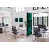 Przegroda Tekstylna Deco 85-200 Podwójne zielone liście botaniczne ECO - 16