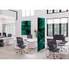 Przegroda Tekstylna Deco 85-200 Podwójne czerwone / rdzawe liście botaniczne ECO - 19