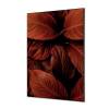 Tekstylna Dekoracja Ścienna 40 x 40 liście botaniczne Czerwony - 1