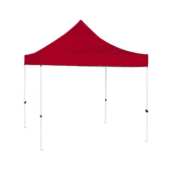 Namiot stalowy 3x3 zestaw z kolorowym zadaszeniem Czerwony