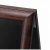 Potykacz drewniany 68x120 cm ciemny brąz z tablicą kredową - 6